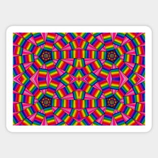 Psychedelic Abstract Colourful work 207 Sticker